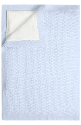 Детского шерстяное одеяло BABY T светло-голубого цвета, арт. 18AI012C0IMB | Фото 1 (Материал: Шерсть, Текстиль; Статус проверки: Проверено, Проверена категория)