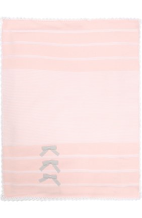Детского шерстяное одеяло BABY T розового цвета, арт. 18AI102C0IMB | Фото 2 (Материал: Шерсть, Текстиль; Статус проверки: Проверена категория, Проверено)