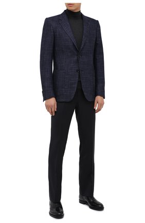 Мужские кожаные оксфорды GIORGIO ARMANI темно-синего цвета по цене 53050 руб., арт. X2C590/XF294 | Фото 2 Мужские кожаные оксфорды GIORGIO ARMANI темно-синего цвета, арт. X2C590/XF294 | Фото 2