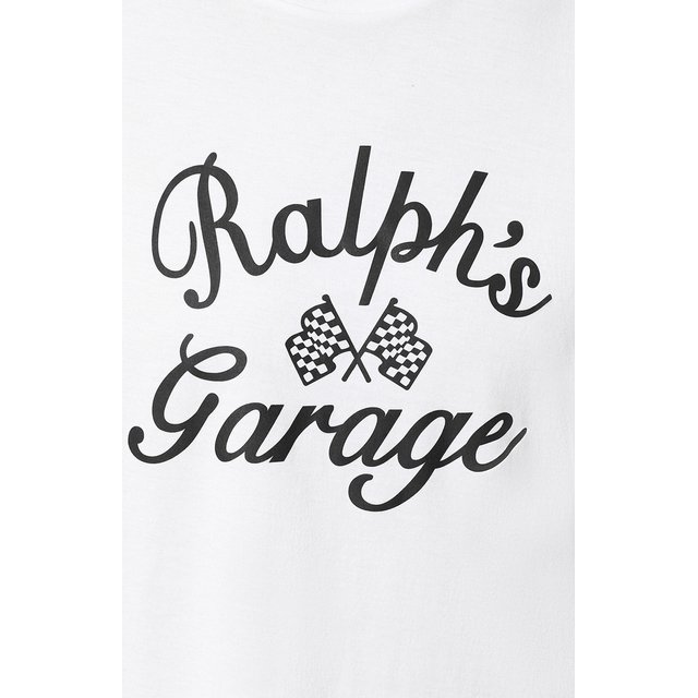 Хлопковая футболка с принтом Ralph Lauren 5527220