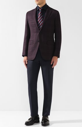 Мужская хлопковая сорочка с воротником кент ERMENEGILDO ZEGNA темно-синего цвета по цене 31650 руб., арт. 401070/9MS0BR | Фото 2 Мужская хлопковая сорочка с воротником кент ERMENEGILDO ZEGNA темно-синего цвета, арт. 401070/9MS0BR | Фото 2 (Материал внешний: Хлопок; Длина (для топов): Стандартные; Рукава: Длинные; Статус проверки: Проверено, Проверена категория; Случай: Формальный; Воротник: Кент; Принт: Однотонные; Манжеты: На пуговицах; Региональные ограничения белый список (Axapta Mercury): RU)