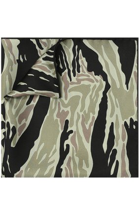 Мужской шелковый платок TOM FORD хаки цвета, арт. 4TF104/TF312 | Фото 1 (Статус проверки: Проверена категория, Проверено; Материал: Шелк, Текстиль)