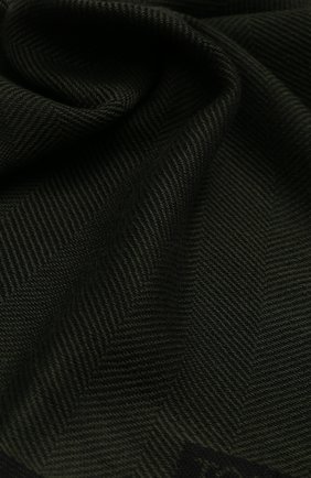 Мужской шерстяной шарф с необработанным краем TOM FORD хаки цвета по цене 16400 руб., арт. 4TF127/2FB | Фото 2 Мужской шерстяной шарф с необработанным краем TOM FORD хаки цвета, арт. 4TF127/2FB | Фото 2