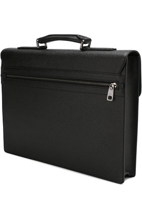 Мужской черный кожаный портфель ufficio с клапаном Dolce & Gabbana, арт. BM1437/A1001 купить в ЦУМ | Фото №3 Кожаный портфель Ufficio с клапаном Dolce & Gabbana черный | Фото №3