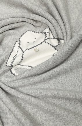 Детского одеяло из смеси хлопка и кашемира TARTINE ET CHOCOLAT серого цвета, арт. TM99001 | Фото 2 (Материал: Текстиль, Хлопок; Статус проверки: Проверена категория, Проверено)