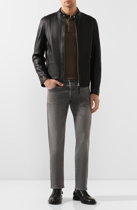 Мужские джинсы прямого кроя TOM FORD серого цвета по цене 77750 руб., арт. BRJ04/TFD002 | Фото 2 Мужские джинсы прямого кроя TOM FORD серого цвета, арт. BRJ04/TFD002 | Фото 2