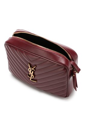 Женская сумка lou medium SAINT LAURENT бордового цвета по цене 79800 руб., арт. 520534/DV707 | Фото 4 Женская сумка lou medium SAINT LAURENT бордового цвета, арт. 520534/DV707 | Фото 4