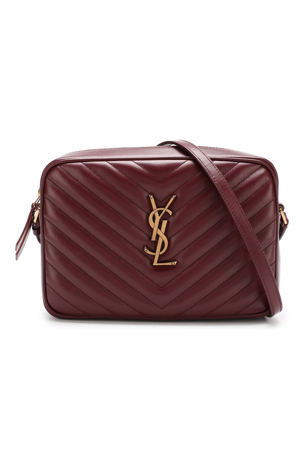 Женская сумка lou medium SAINT LAURENT бордового цвета по цене 79800 руб., арт. 520534/DV707 | Фото 5 Женская сумка lou medium SAINT LAURENT бордового цвета, арт. 520534/DV707 | Фото 5