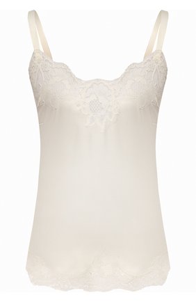 Женская топ из смеси шелка и хлопка DOLCE & GABBANA белого цвета по цене 43250 руб., арт. 07A00T/FUAD8 | Фото 1 Женская топ из смеси шелка и хлопка DOLCE & GABBANA белого цвета, арт. 07A00T/FUAD8 | Фото 1