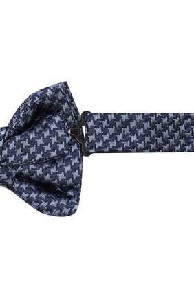 Мужской шелковый галстук-бабочка TOM FORD синего цвета по цене 14350 руб., арт. 4TF08/4CH | Фото 3 Мужской шелковый галстук-бабочка TOM FORD синего цвета, арт. 4TF08/4CH | Фото 3