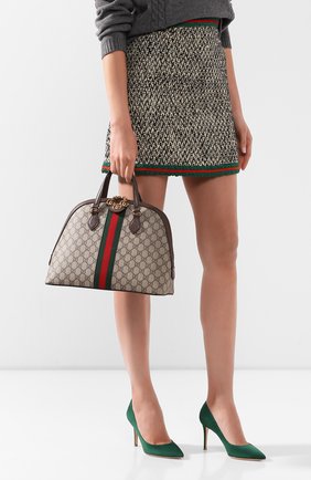 Женская сумка ophidia gg medium GUCCI бежевого цвета по цене 155300 руб., арт. 524533/K05NB | Фото 2 Женская сумка ophidia gg medium GUCCI бежевого цвета, арт. 524533/K05NB | Фото 2