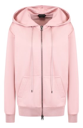 Женский однотонный кардиган из смеси хлопка и шелка с капюшоном TOM FORD розового цвета по цене 144000 руб., арт. GIJ005-FAX351 | Фото 1 Женский однотонный кардиган из смеси хлопка и шелка с капюшоном TOM FORD розового цвета, арт. GIJ005-FAX351 | Фото 1
