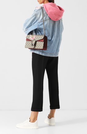 Женская сумка dionysus gg blooms small GUCCI розового цвета по цене 192900 руб., арт. 400249/KU23N | Фото 2 Женская сумка dionysus gg blooms small GUCCI розового цвета, арт. 400249/KU23N | Фото 2