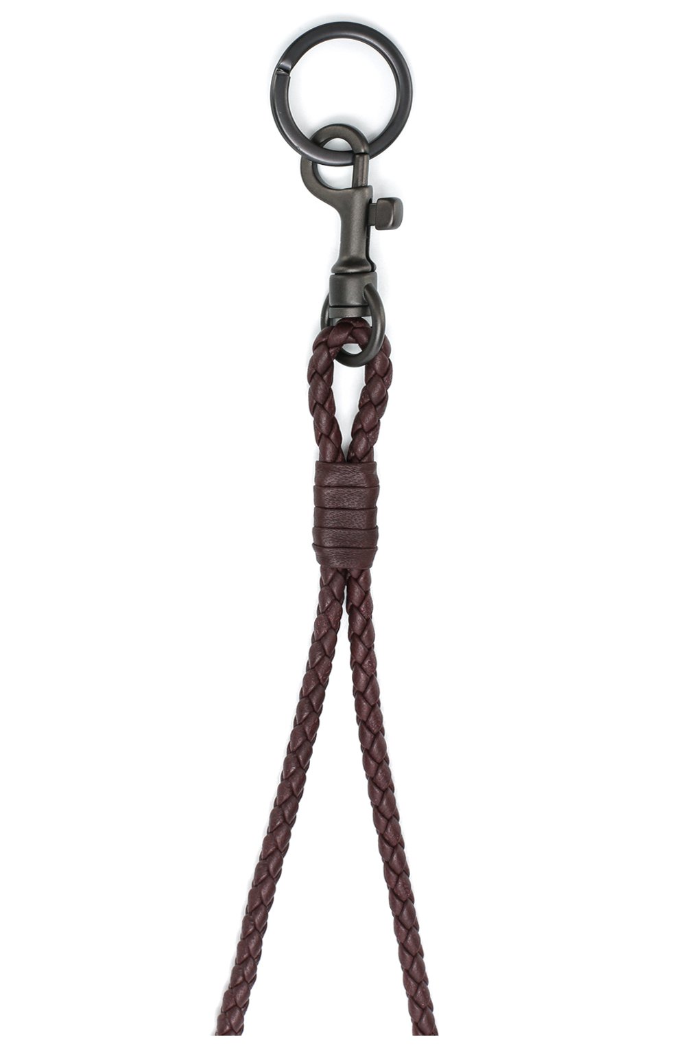 Женский бордовый кожаный брелок для ключей с плетением intrecciato Bottega Veneta, арт. 113540/V001N купить в ЦУМ | Фото №2 Кожаный брелок для ключей с плетением intrecciato Bottega Veneta бордовый | Фото №2