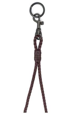Женский бордовый кожаный брелок для ключей с плетением intrecciato Bottega Veneta, арт. 113540/V001N купить в ЦУМ | Фото №2 Кожаный брелок для ключей с плетением intrecciato Bottega Veneta бордовый | Фото №2