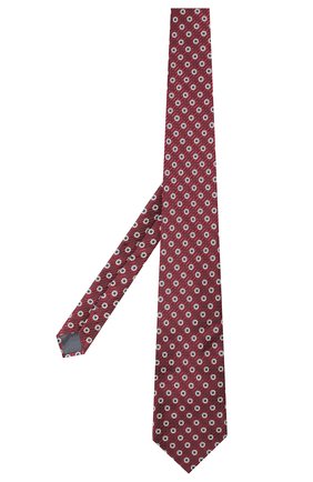 Мужской шелковый галстук с узором ERMENEGILDO ZEGNA бордового цвета по цене 12950 руб., арт. Z4E10/1XW | Фото 2 Мужской шелковый галстук с узором ERMENEGILDO ZEGNA бордового цвета, арт. Z4E10/1XW | Фото 2