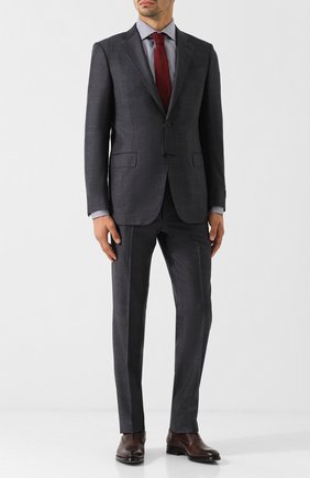 Мужская хлопковая сорочка TOM FORD синего цвета по цене 62050 руб., арт. 4FT822/94S1AX | Фото 2 Мужская хлопковая сорочка TOM FORD синего цвета, арт. 4FT822/94S1AX | Фото 2 (Длина (для топов): Стандартные; Рукава: Длинные; Материал внешний: Хлопок; Статус проверки: Проверено, Проверена категория; Случай: Формальный; Воротник: Кент; Принт: Клетка; Манжеты: На пуговицах)