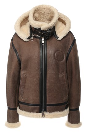 Женская дубленка из овчины с капюшоном CHLOÉ коричневого цвета по цене 376000 руб., арт. CHC18WCV07210 | Фото 1 Женская дубленка из овчины с капюшоном CHLOÉ коричневого цвета, арт. CHC18WCV07210 | Фото 1
