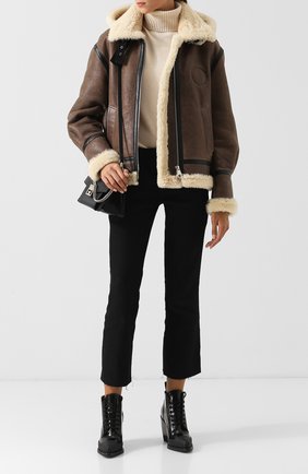 Женская дубленка из овчины с капюшоном CHLOÉ коричневого цвета по цене 376000 руб., арт. CHC18WCV07210 | Фото 2 Женская дубленка из овчины с капюшоном CHLOÉ коричневого цвета, арт. CHC18WCV07210 | Фото 2
