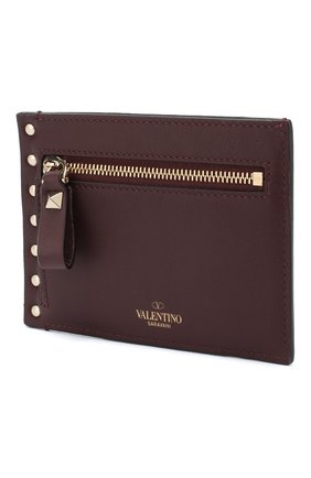 Женский кожаный футляр для кредитных карт valentino garavani rockstud VALENTINO бордового цвета по цене 21900 руб., арт. QW0P0Q60/B0L | Фото 2 Женский кожаный футляр для кредитных карт valentino garavani rockstud VALENTINO бордового цвета, арт. QW0P0Q60/B0L | Фото 2