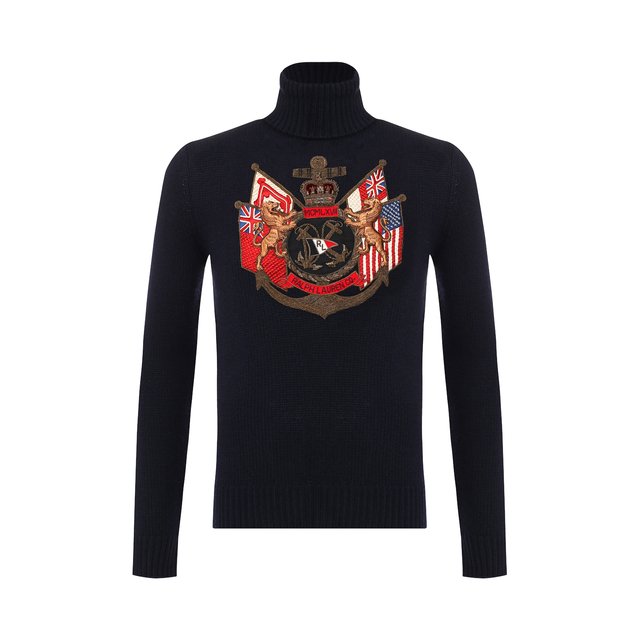 фото Кашемировый свитер с декоративной отделкой ralph lauren
