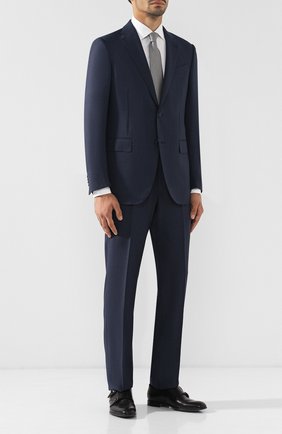 Мужская хлопковая сорочка с воротником кент ERMENEGILDO ZEGNA белого цвета по цене 29950 руб., арт. 401063/9HS0MT | Фото 2 Мужская хлопковая сорочка с воротником кент ERMENEGILDO ZEGNA белого цвета, арт. 401063/9HS0MT | Фото 2 (Статус проверки: Проверена категория, Проверено; Материал внешний: Хлопок; Мужское Кросс-КТ: Сорочка-одежда; Длина (для топов): Стандартные; Рукава: Длинные; Принт: Однотонные; Случай: Формальный; Манжеты: На пуговицах; Воротник: Кент)