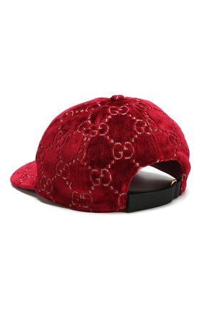 Бархатная кепка GG Gucci, бордового цвета, арт. 527075/3HD87 в ЦУМ | Фото №2 Бархатная кепка GG Gucci бордового цвета | Фото №2