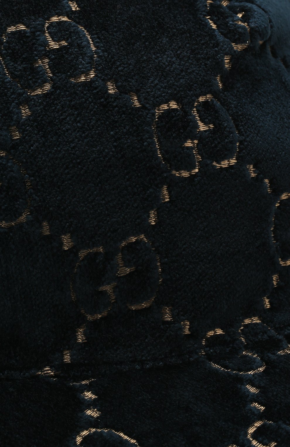 Бархатная кепка GG Gucci, синего цвета, арт. 527075/3HD87 в ЦУМ | Фото №3 Бархатная кепка GG Gucci синего цвета | Фото №3
