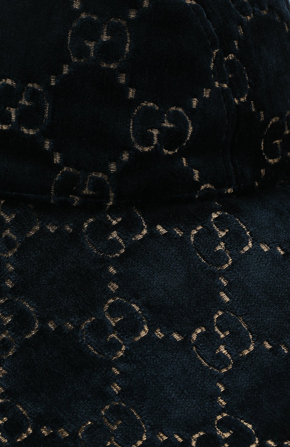 Вельветовая шляпа GG Gucci, темно-синего цвета, арт. 500267/3HD86 в ЦУМ | Фото №3 Вельветовая шляпа GG Gucci темно-синего цвета | Фото №3