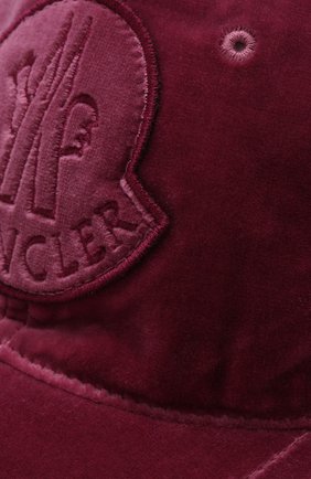 Вельветовая кепка с логотипом бренда Moncler, розового цвета, арт. D2-093-00397-00-549SE в ЦУМ | Фото №3 Вельветовая кепка с логотипом бренда Moncler розового цвета | Фото №3