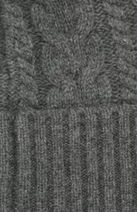 Женская шапка из смеси шерсти и кашемира с меховым помпоном MONCLER серого цвета, арт. D2-093-99608-10-948AK | Фото 3 (Материал: Текстиль, Кашемир, Шерсть; Статус проверки: Проверена категория)