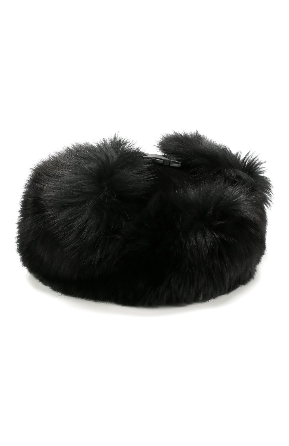 Шапка с меховой отделкой и логотипом бренда Moncler, черного цвета, арт. D2-093-00904-00-549SE в ЦУМ | Фото №2 Шапка с меховой отделкой и логотипом бренда Moncler черного цвета | Фото №2