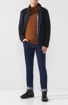 Мужское шерстяное поло с длинными рукавами ERMENEGILDO ZEGNA светло-коричневого цвета по цене 69950 руб., арт. URM00/132 | Фото 2 Мужское шерстяное поло с длинными рукавами ERMENEGILDO ZEGNA светло-коричневого цвета, арт. URM00/132 | Фото 2 (Статус проверки: Проверена категория; Рукава: Длинные; Материал внешний: Шерсть; Big photo: Big photo; Длина (для топов): Стандартные; Застежка: Пуговицы; Кросс-КТ: Трикотаж)