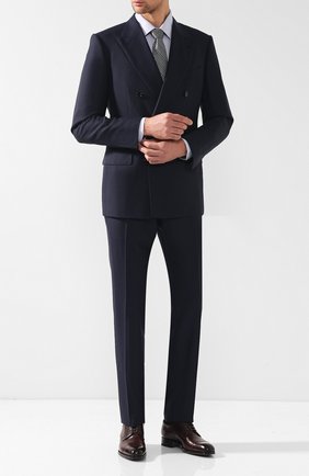 Мужская хлопковая сорочка с воротником кент TOM FORD синего цвета по цене 54700 руб., арт. 4FT612/94S1JE | Фото 2 Мужская хлопковая сорочка с воротником кент TOM FORD синего цвета, арт. 4FT612/94S1JE | Фото 2 (Длина (для топов): Стандартные; Материал внешний: Хлопок; Рукава: Длинные; Статус проверки: Проверена категория, Проверено; Случай: Формальный; Принт: Клетка; Манжеты: На пуговицах; Воротник: Кент)