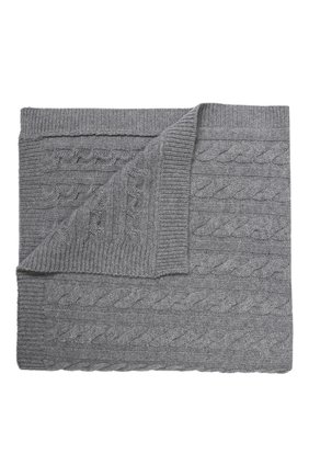 Детского кашемировое одеяло фактурной вязки LA PERLA серого цвета, арт. 59130 | Фото 1 (Статус проверки: Проверена категория)
