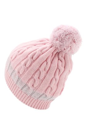 Детского кашемировая шапка MONCLER ENFANT розового цвета по цене 19300 руб., арт. D2-954-99217-05-999DY | Фото 2 Детского кашемировая шапка MONCLER ENFANT розового цвета, арт. D2-954-99217-05-999DY | Фото 2