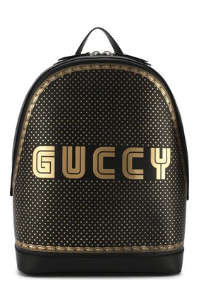 Кожаный рюкзак Guccy с декоративной отделкой | Фото №1 Кожаный рюкзак Guccy с декоративной отделкой | Фото №1