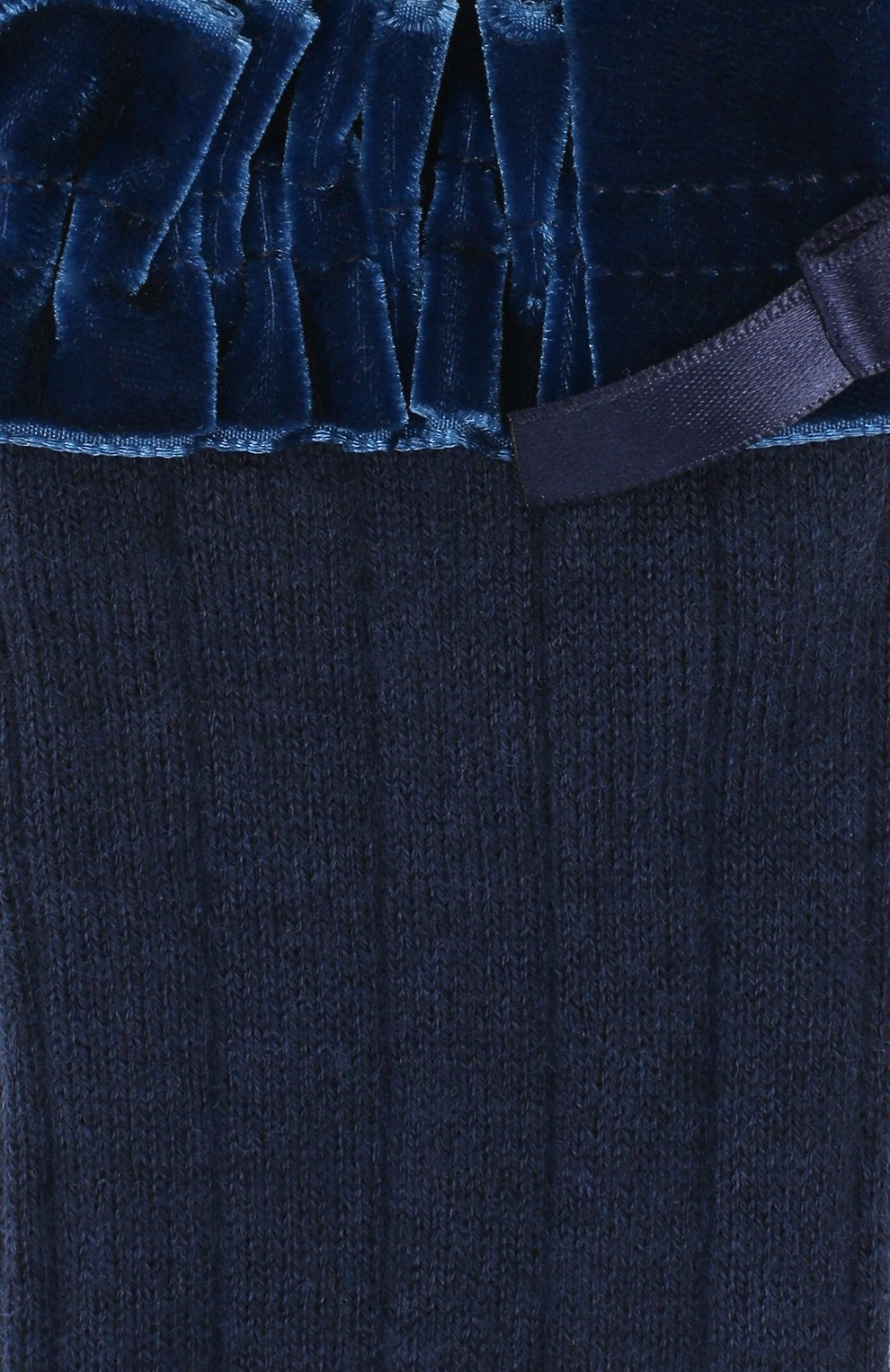 Детские хлопковые гольфы с отделкой La Perla синего цвета, арт. 48466/3-6 в ЦУМ | Фото №2 Детские хлопковые гольфы с отделкой La Perla синего цвета | Фото №2