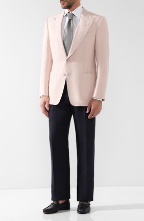 Мужской льняной пиджак TOM FORD розового цвета по цене 361000 руб., арт. 373R28/15HA40 | Фото 2 Мужской льняной пиджак TOM FORD розового цвета, арт. 373R28/15HA40 | Фото 2 (Рукава: Длинные; Длина (для топов): Стандартные; Материал внешний: Лен; 1-2-бортные: Однобортные; Пиджаки М: Приталенный; Стили: Романтичный; Случай: Вечерний)