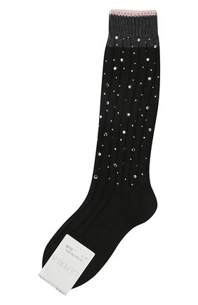 Детские гольфы из смеси шерсти и шелка La Perla черного цвета, арт. 48860/4-6 в ЦУМ | Фото №1 Детские гольфы из смеси шерсти и шелка La Perla черного цвета | Фото №1