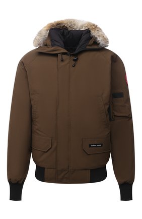 Мужской пуховый бомбер chilliwack CANADA GOOSE хаки цвета по цене 99750 руб., арт. 7999M | Фото 1 Мужской пуховый бомбер chilliwack CANADA GOOSE хаки цвета, арт. 7999M | Фото 1