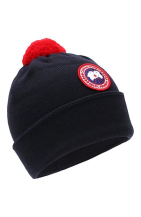 Детского шерстяная шапка с помпоном CANADA GOOSE темно-синего цвета по цене 8370 руб., арт. 6948K | Фото 1 Детского шерстяная шапка с помпоном CANADA GOOSE темно-синего цвета, арт. 6948K | Фото 1 (Материал: Шерсть, Текстиль; Статус проверки: Проверена категория)