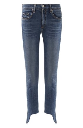 Женские укороченные джинсы-скинни с потертостями RAG&BONE синего цвета по цене 19600 руб., арт. W1526K520HAM | Фото 1 Женские укороченные джинсы-скинни с потертостями RAG&BONE синего цвета, арт. W1526K520HAM | Фото 1