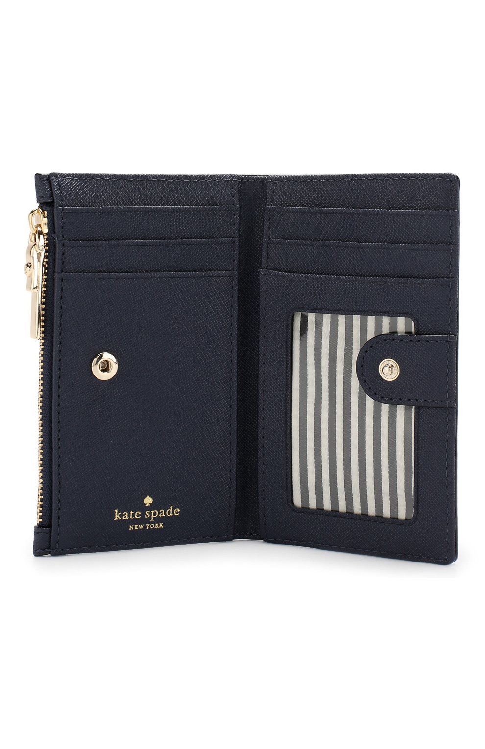 Кожаный кошелек Cameron Street Mikey Kate Spade New York, синего цвета, арт. PWRU6720 в ЦУМ | Фото №3 Кожаный кошелек Cameron Street Mikey Kate Spade New York синего цвета | Фото №3