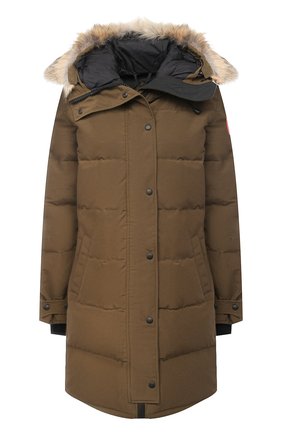 Женский пуховик shelburne CANADA GOOSE хаки цвета по цене 106500 руб., арт. 3802L | Фото 1 Женский пуховик shelburne CANADA GOOSE хаки цвета, арт. 3802L | Фото 1