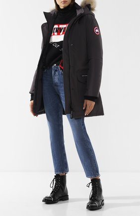 Женская парка trillium CANADA GOOSE темно-серого цвета по цене 84800 руб., арт. 6660L | Фото 2 Женская парка trillium CANADA GOOSE темно-серого цвета, арт. 6660L | Фото 2