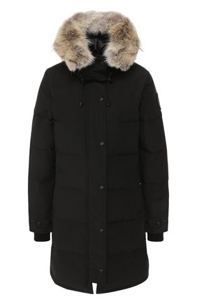 Женский пуховик shelburne CANADA GOOSE черного цвета по цене 106500 руб., арт. 3802LB | Фото 1 Женский пуховик shelburne CANADA GOOSE черного цвета, арт. 3802LB | Фото 1