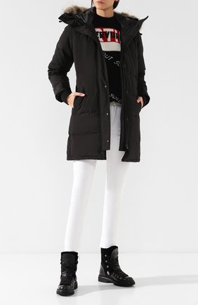 Женский пуховик shelburne CANADA GOOSE черного цвета по цене 106500 руб., арт. 3802LB | Фото 2 Женский пуховик shelburne CANADA GOOSE черного цвета, арт. 3802LB | Фото 2