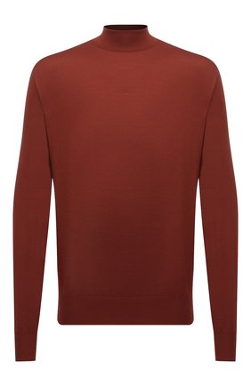 Мужской шерстяной джемпер BRIONI бордового цвета по цене 68450 руб., арт. UMU70L/0ZK18 | Фото 1 Мужской шерстяной джемпер BRIONI бордового цвета, арт. UMU70L/0ZK18 | Фото 1