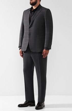 Мужская хлопковая рубашка с воротником button down BRIONI коричневого цвета по цене 53800 руб., арт. SCAA0L/0704F | Фото 2 Мужская хлопковая рубашка с воротником button down BRIONI коричневого цвета, арт. SCAA0L/0704F | Фото 2